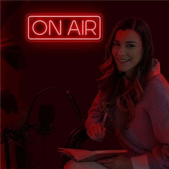 On Air Sign - Live On Air Neon Sign for Twitch, Tiktok, Youtube Streamers/Gamers - Picture 4 of 6